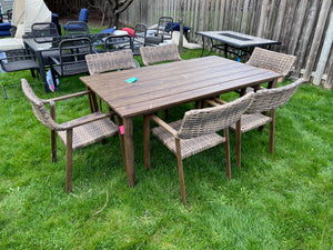 hometrends Willow Springs Dining Table + 6 Chairs