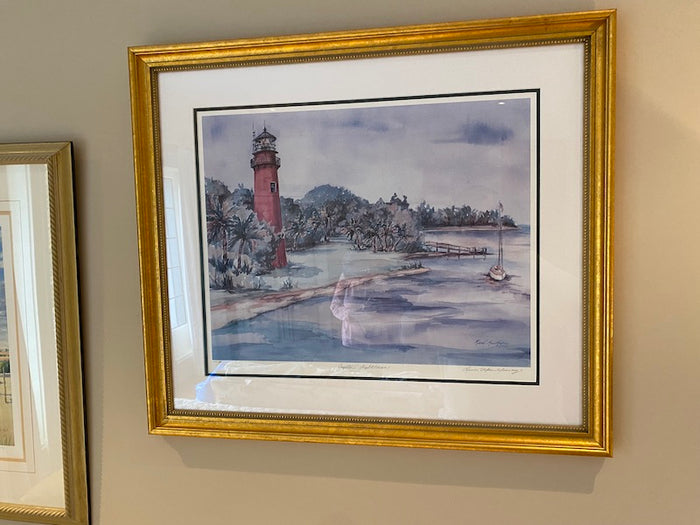 Signed & Numbered Print by Renee MacMurray- "Jupiter Lighthouse"