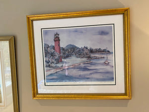 Signed & Numbered Print by Renee MacMurray- "Jupiter Lighthouse"