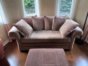 'Biltmore' Brown Upholstered Sofa
