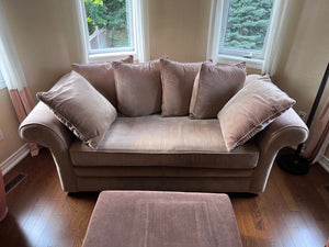 'Biltmore' Brown Upholstered Sofa