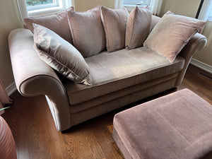'Biltmore' Brown Upholstered Sofa