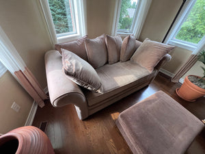 'Biltmore' Brown Upholstered Sofa
