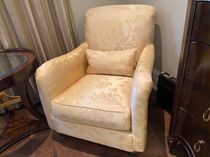 "Home Fashions International" Yellow Upholstered Chair