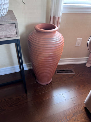 Large Clay Floor Vase