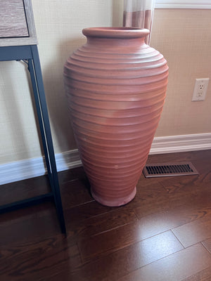 Large Clay Floor Vase