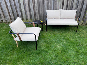 Love Seat, Armchair + Side Table Set