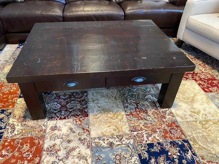Mennonite Made Mission Dark Brown Coffee Table