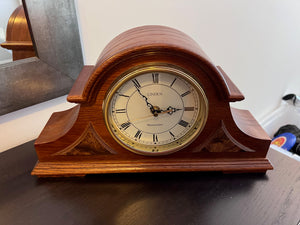 Linden Westminster Mantel Clock, Battery Operated