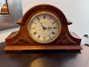 Linden Westminster Mantel Clock, Battery Operated