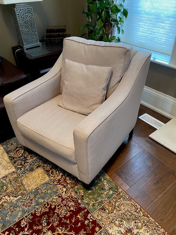 "Sylvan Upholstery" Beige Armchair