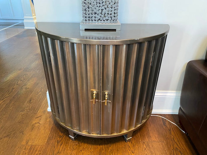 Pulaski Demi Lune Elegance Silver Cabinet