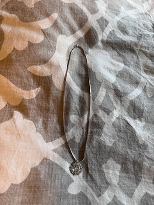 Sterling Silver L Pendant Necklace