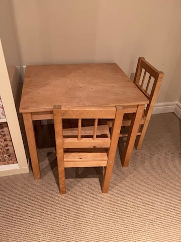 IKEA Kid's Table + 2 Chairs