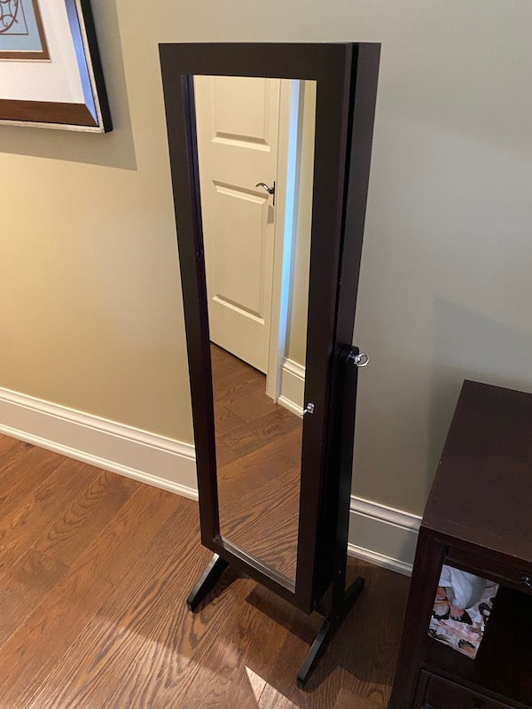 Floor Mirror Jewellery Case