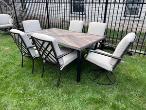 Patio Dining Table + 6 Chairs