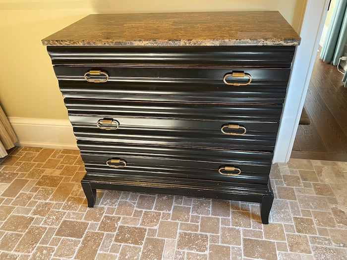 Faux Marble Top Cabinet