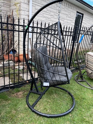 1-Person Collapsible Patio Egg Swing