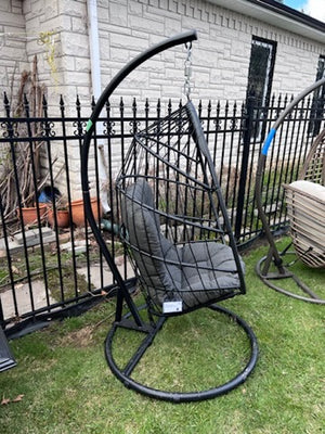 1-Person Collapsible Patio Egg Swing