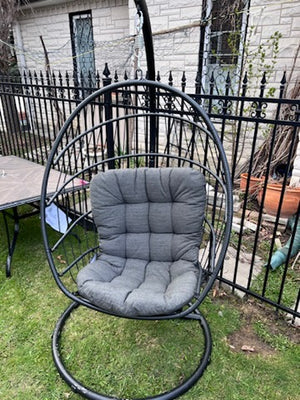 1-Person Collapsible Patio Egg Swing