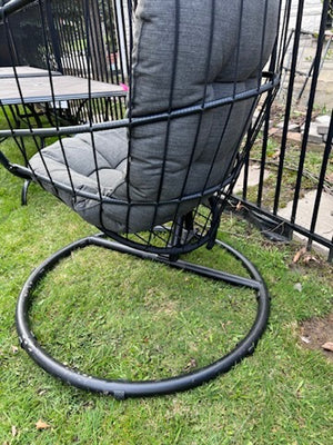 1-Person Collapsible Patio Egg Swing