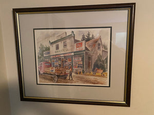 Signed Print "Baker's General Store" by Sharon Bright
