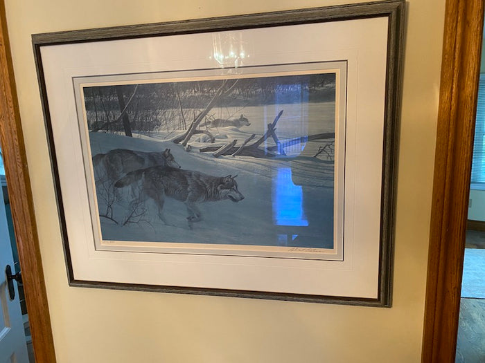 Robert Bateman Limited Edition Print- "Wolfpack in Moonlight"