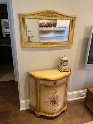 Palliser Venetian Credenza + Mirror + Mantle Clock