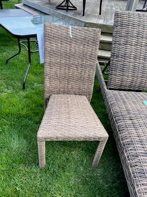 Patio Chaise Lounger # 4 (Padded) + Accent Chair