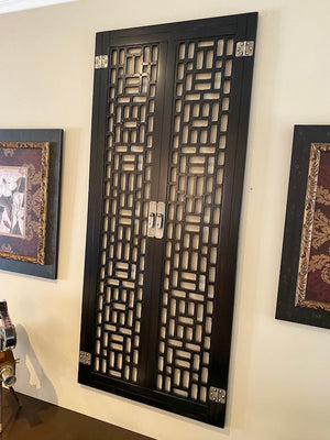 Wall Decor- Black Double Door