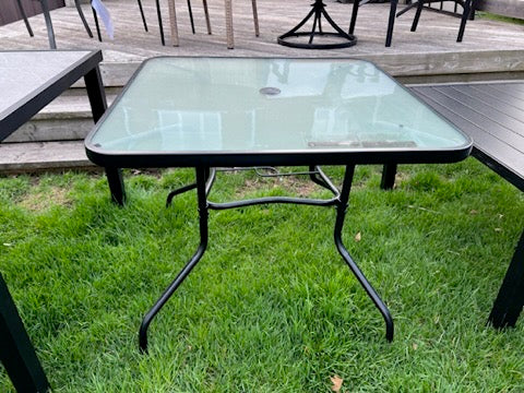Square Glass Dining Table