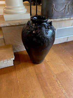 Black Ceramic Vase