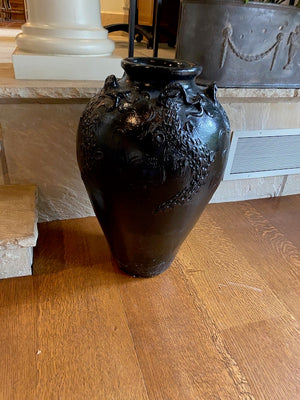 Black Ceramic Vase
