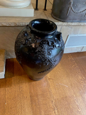 Black Ceramic Vase