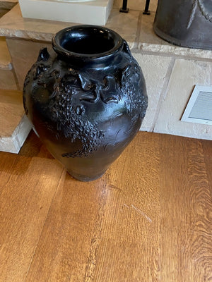 Black Ceramic Vase