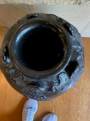 Black Ceramic Vase