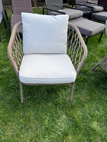 Armchair- Light Grey Cushions