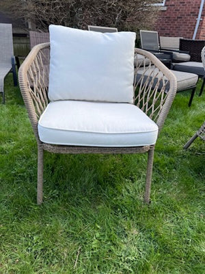 Armchair- Light Grey Cushions