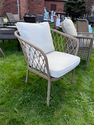 Armchair- Light Grey Cushions