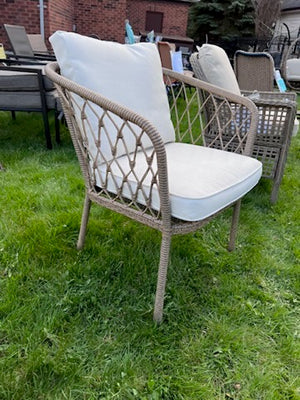 Armchair- Light Grey Cushions