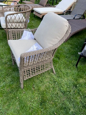 Armchair- Beige Cushions
