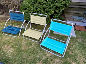 3 Small 'In-Pool' Folding Chairs