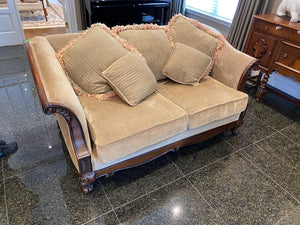 Decor-Rest Love Seat, Traditional Style w/Rolled Arms