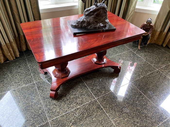 Antique Double Pedestal Table
