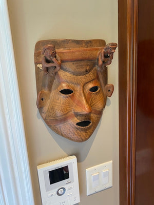 Pottery Mask, Wall Decor