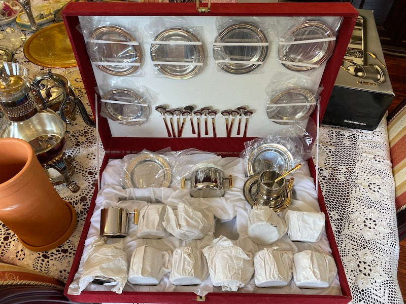 Meber Italy 18/10 Stainless Steel Espresso Set, Service for 12