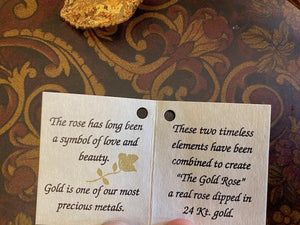 "Real American Rose"- Dipped in 24Kt. Gold