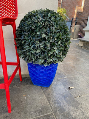 Outdoor Blue Ceramic Planter (*4 Available)