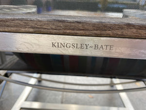 2 Outdoor Kingsley Bate 'Ibiza' Teak Club Chairs + Side Table