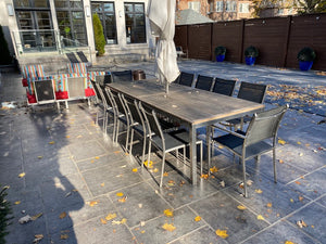 'Gloster' Outdoor Patio Dining Table + 12 Chairs